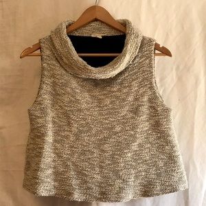 Eileen Fisher organic cotton sleeveless cowl neck sweater